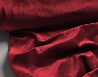 Velluto elasticizzato rosso mezzo metro