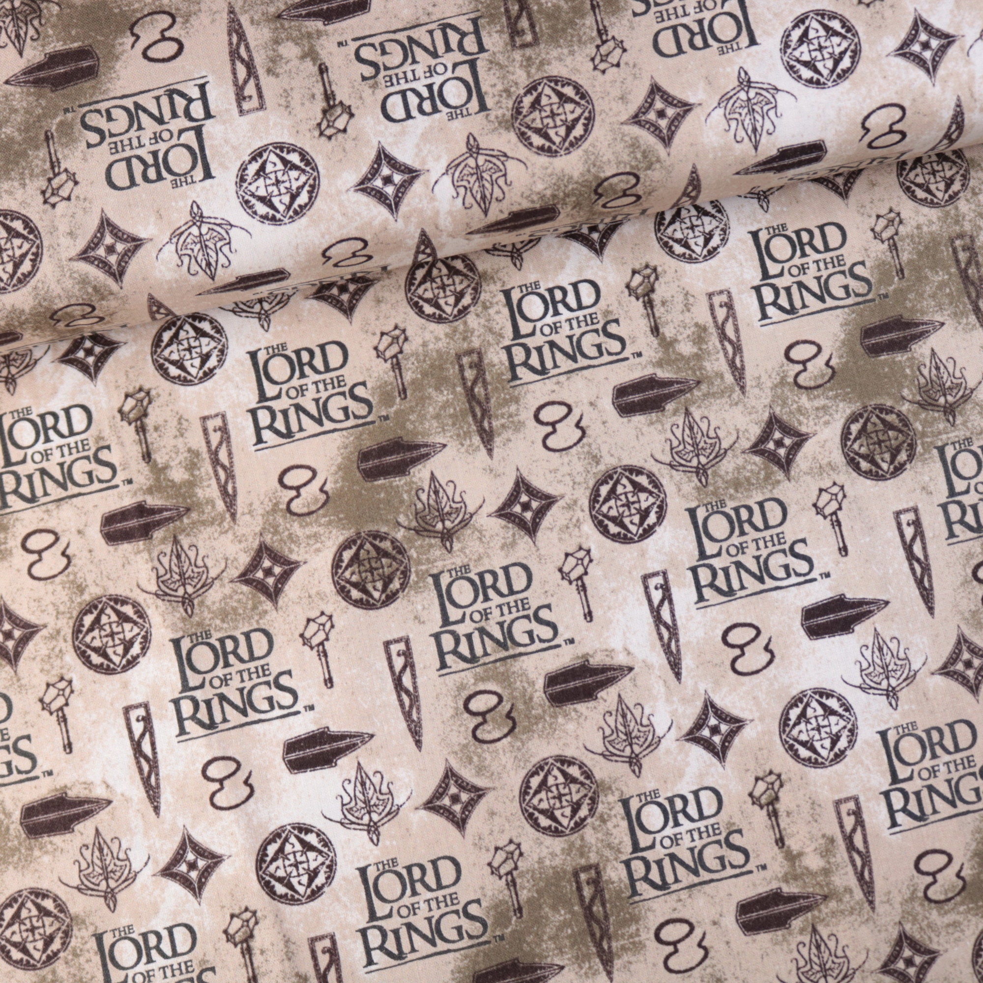 Cotton Fabric lord of the Rings License Tolkien Fantasy Symbol Logo Film Rohan Gondor Gift Larp Tabletop Role Player Woven Fabric Elves Etsy