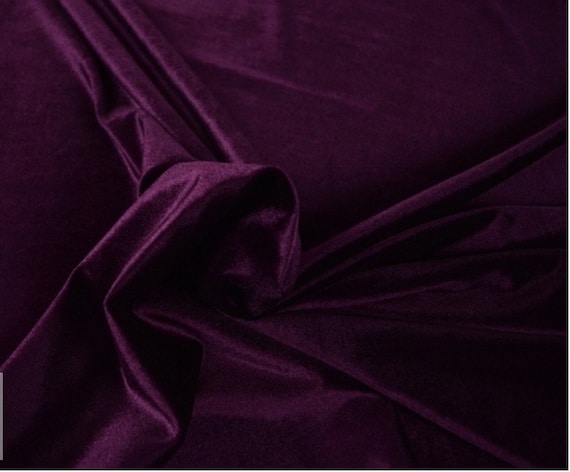 Stretchsamt Violett Lila elastisch Samtjersey halber Meter