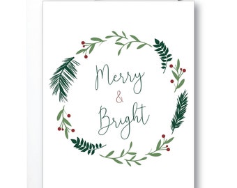 Merry & Bright Holiday Card