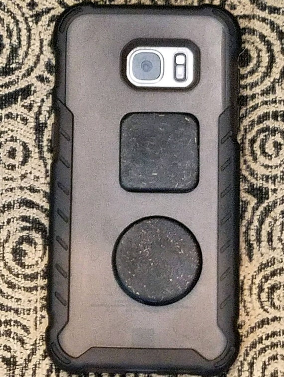 EMF Shield for Cell Phone Case - Orgonite® Protection Sticker - Wifi Radiation Blocker - Black Sun Orgone Small Square Button or Circle Disk