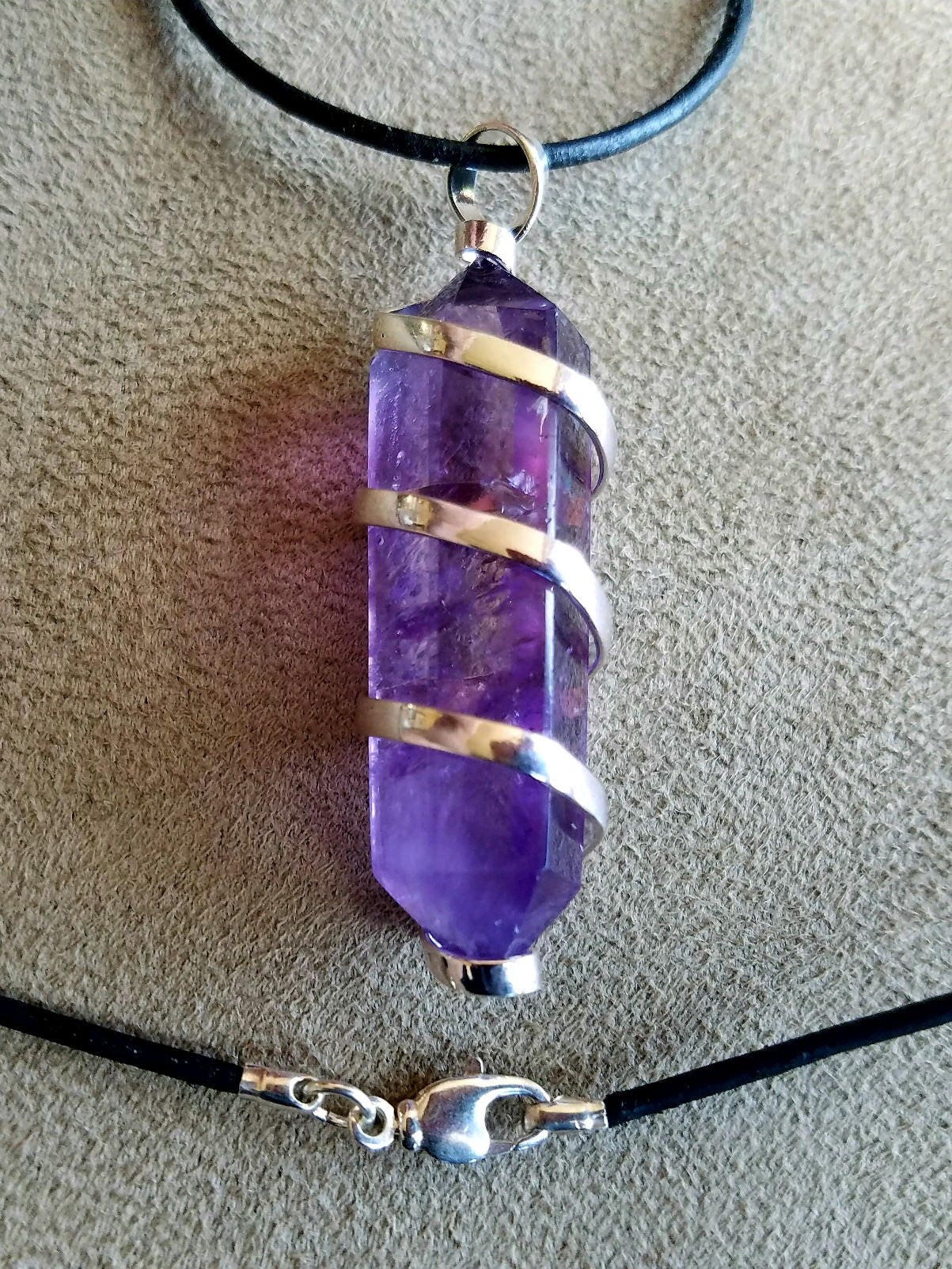 amethyst crystal necklace mens amethyst crystal necklace mens