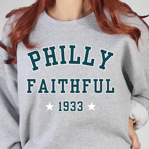 Philadelphia Football Sweatshirt, Philly Faithful Shirt, Philadelphia Fan Gear, Game Days Shirt, Vintage Philly Crewneck, Eagles Fan Gift