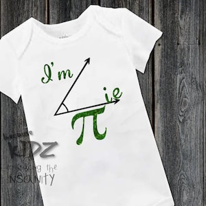 I'm A Cutie Pi Glitter Infant Bodysuit – Math Lover Baby Creeper