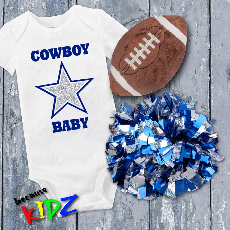 NFL Dallas Cowboy Fan Baby Bodysuit/ Creeper/ Romper Perfect Gift From