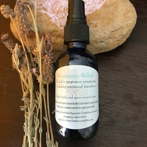 Essential Oil Intention Spray - PREGNANCY RELIEF -  Ayurvedic Aroma Spray.  Organic Essential Oils