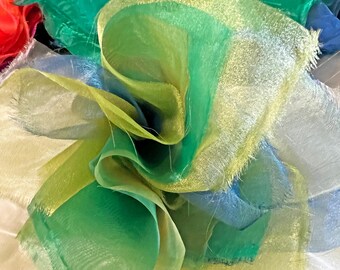 Frizzle Organza Packs - Green/Blue