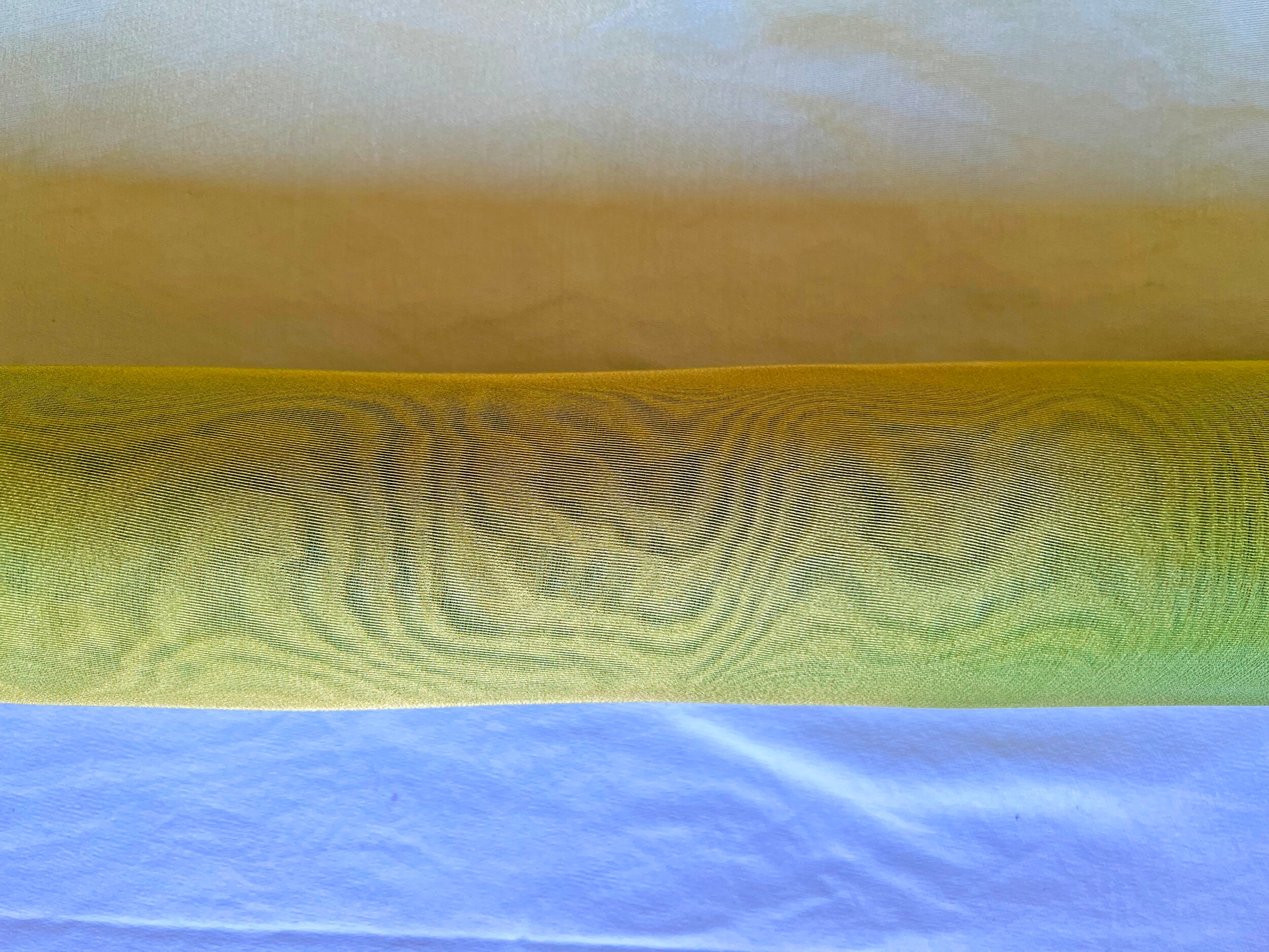Shot Synthetic Sheer Chiffon - Light Green Shot Gold - 1mt - Etsy
