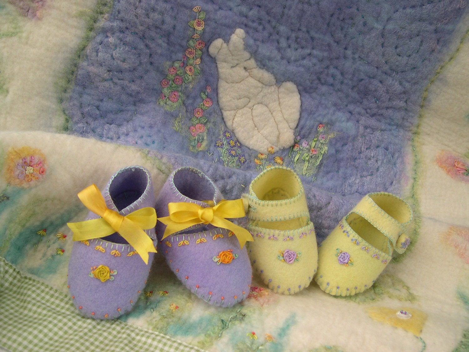 Felted baby hotsell booties