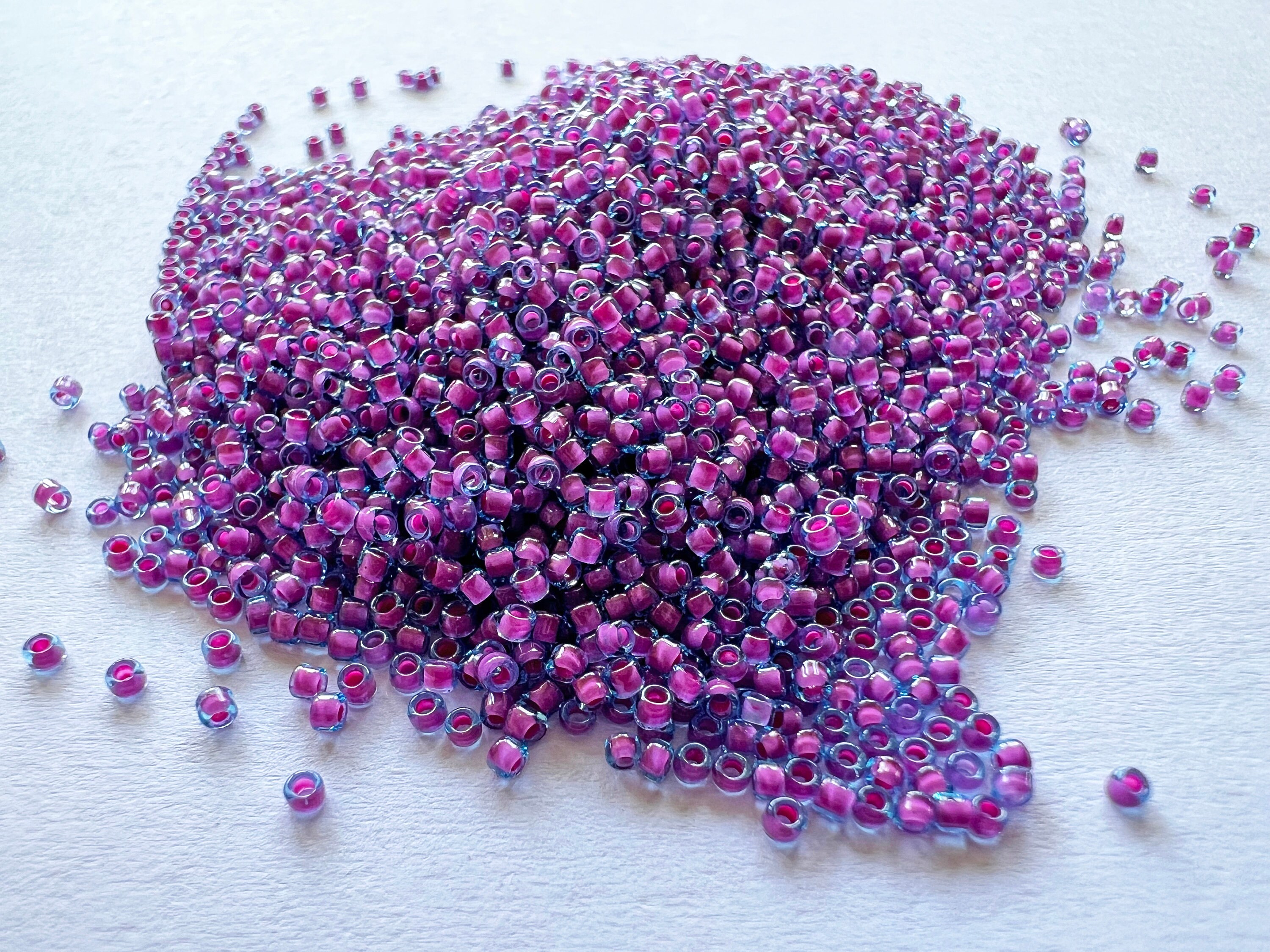 15-1486, Miyuki 8.2g Dyed Opaque Purple 15-1486, Miyuki 8.2g Dyed Opaque Purple