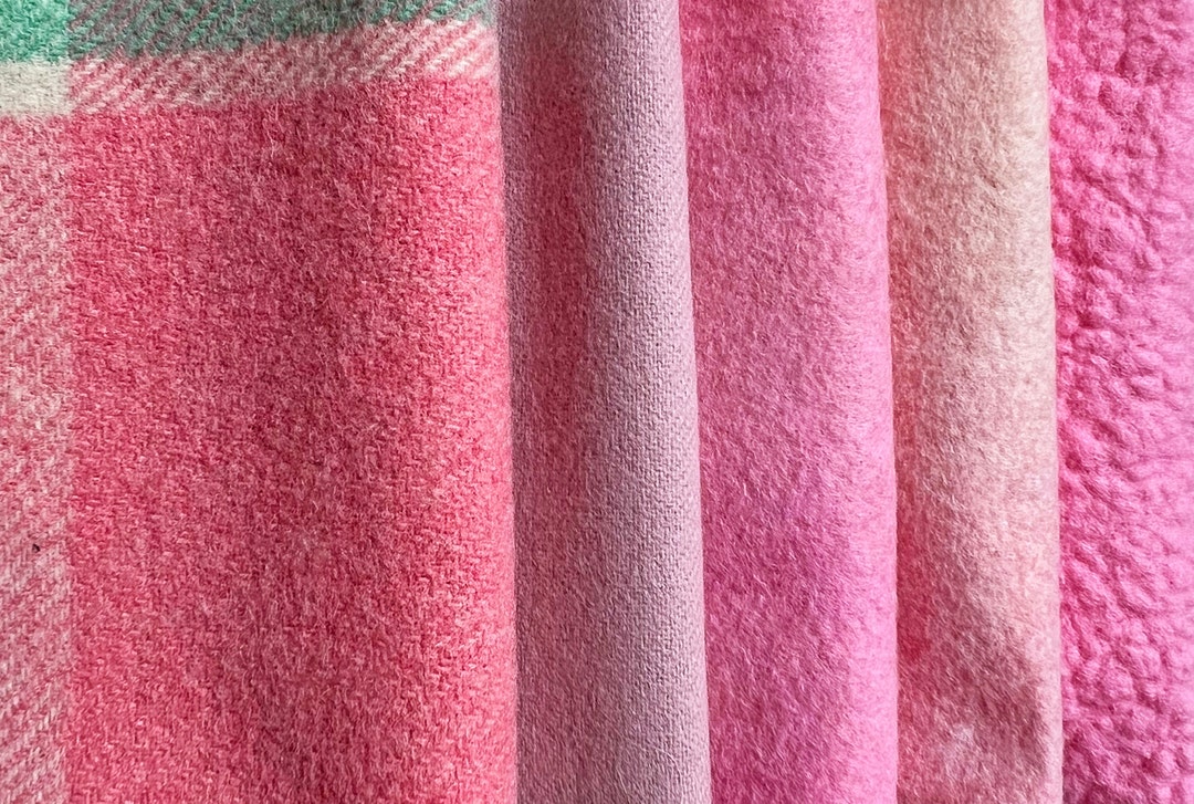 Wool Applique Fabric Packs Peachy Pinks Etsy