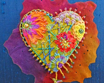 Floriade Heart Embroidery Pattern - Digital Download