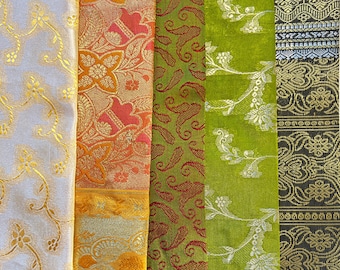 Indian Sari Fabric Pack - Taj