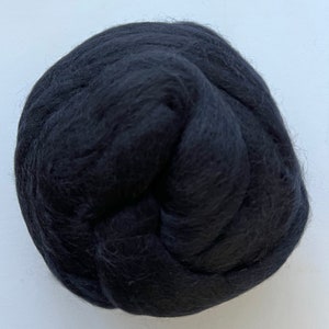 Merino Wool Tops - 22 micron - Black
