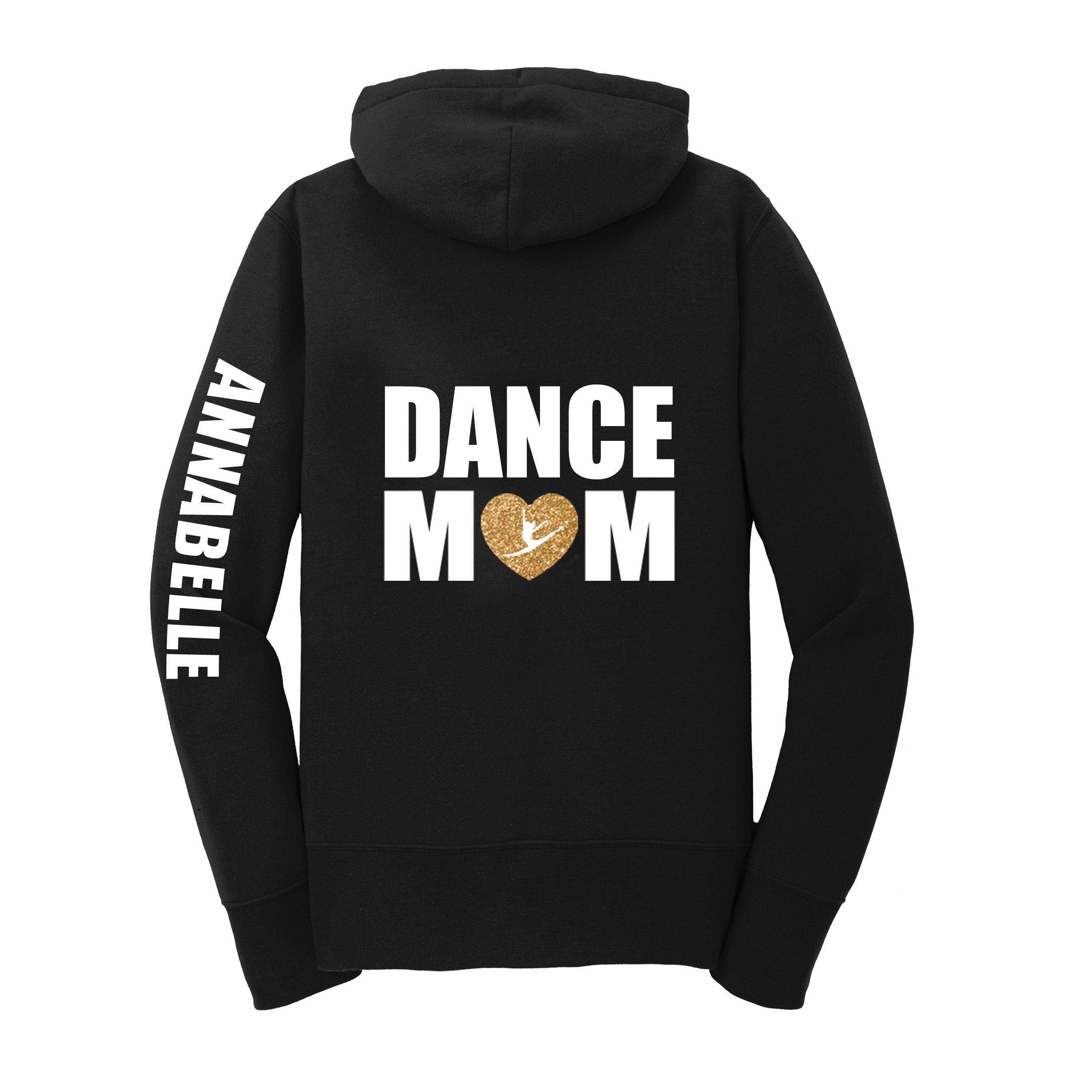 Dance Mom Sweatshirt, Stage Mom, Personalized Dance Mom Sweatshirt, Dancewear Jacket, Gift for Dance Mom, Dance Mom, Full Zip Dance Hoodie