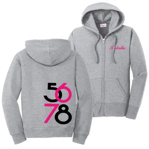 Tanz-Sweatshirt, 5678 Tanz-Hoodie, Personalisiertes Tanz-Sweatshirt, Dancewear-Jacke, Individuelle Tanzjacke, 5-6-7-8-Tanz
