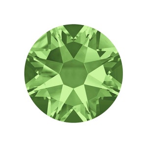 SS16 Peridot 2028 Xilion Rose Swarovski Crystals - 10 Gross/1440 Pieces, M-Foiled, Hotfix, Peridot Swarovski Crystals