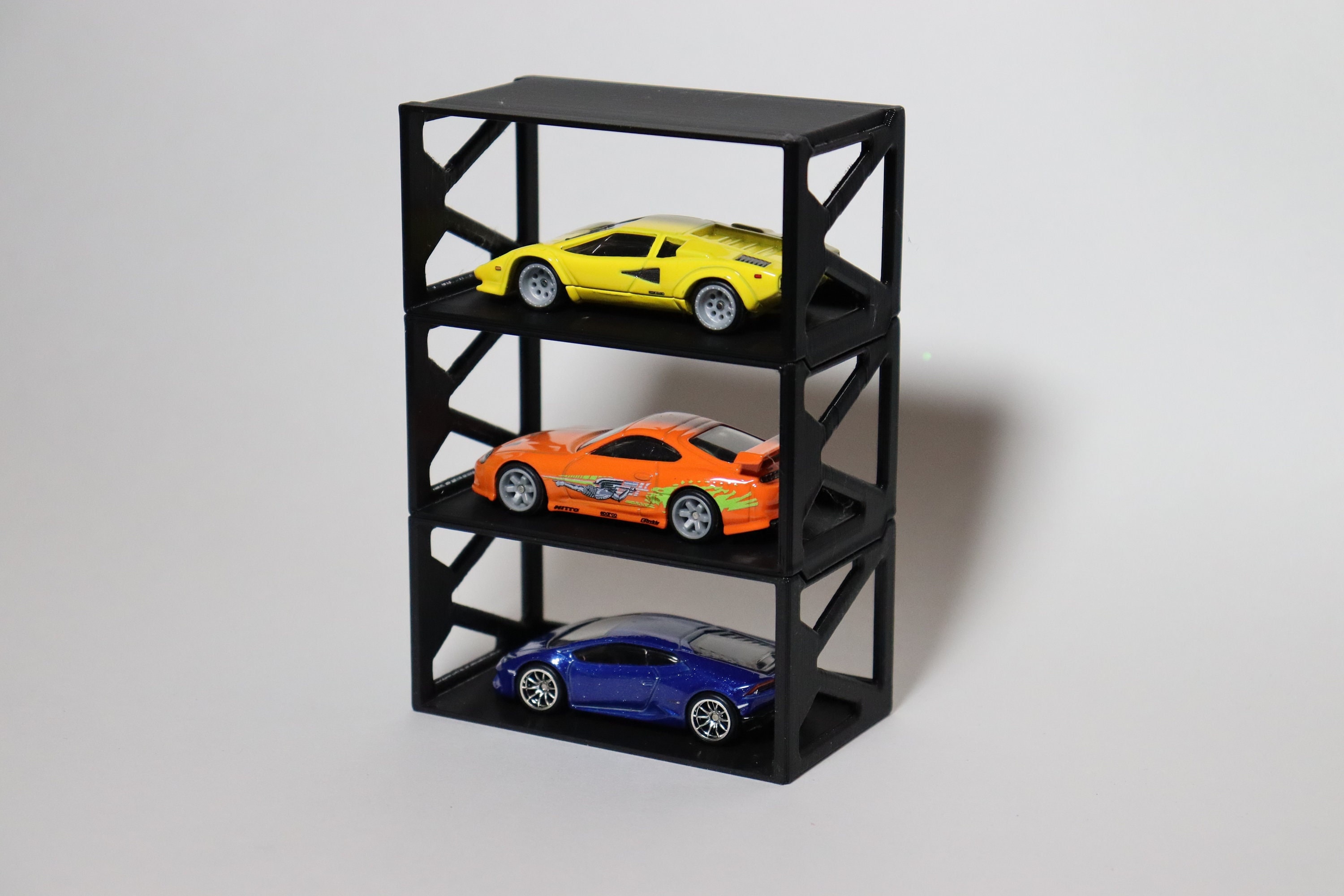 Hot Wheels/matchbox 1:64 Diecast Stacking Display Crate - 3D