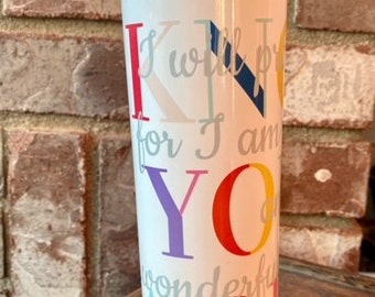 Know Your Worth Personalized Tumbler