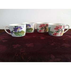 Set Of 4 Savoir Vivre Mugs Meadow Splendor