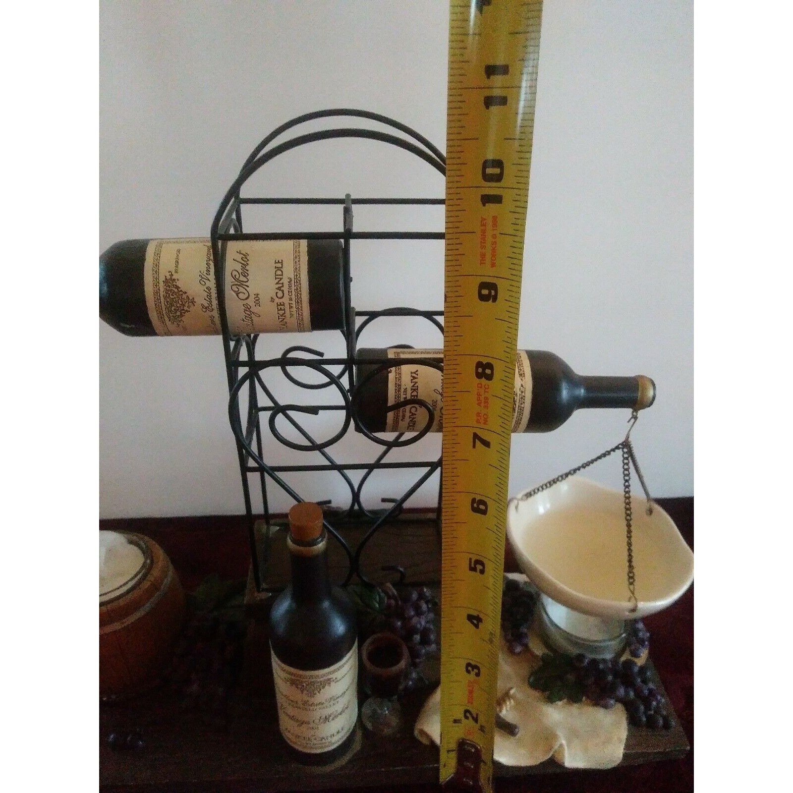 Yankee Candle Wine Hanging Tart Warmer Wax Melt Burner Merlot Bottle