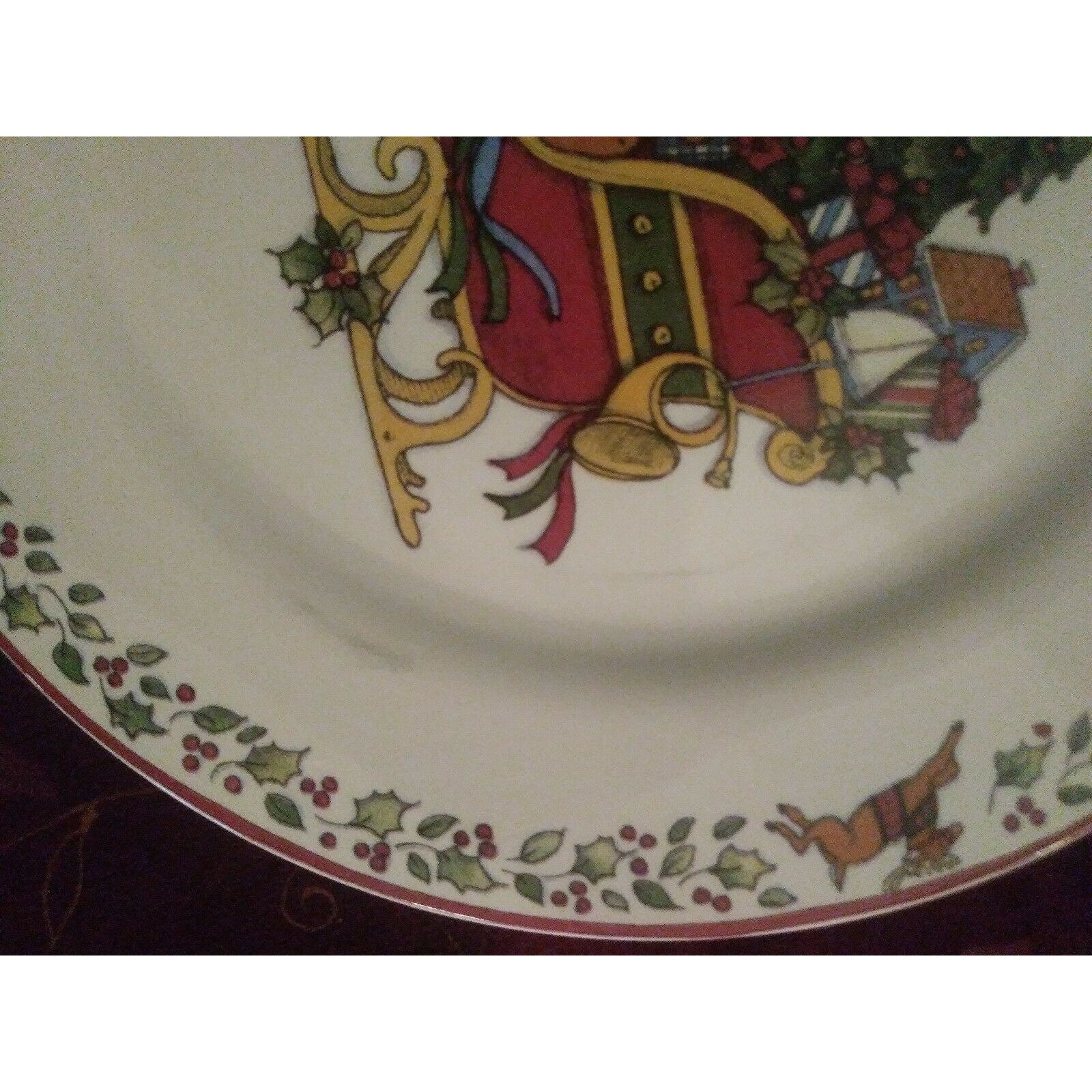 OVER THE HOUSETOPS Susan Winget Christmas International China 4 piece place sett 