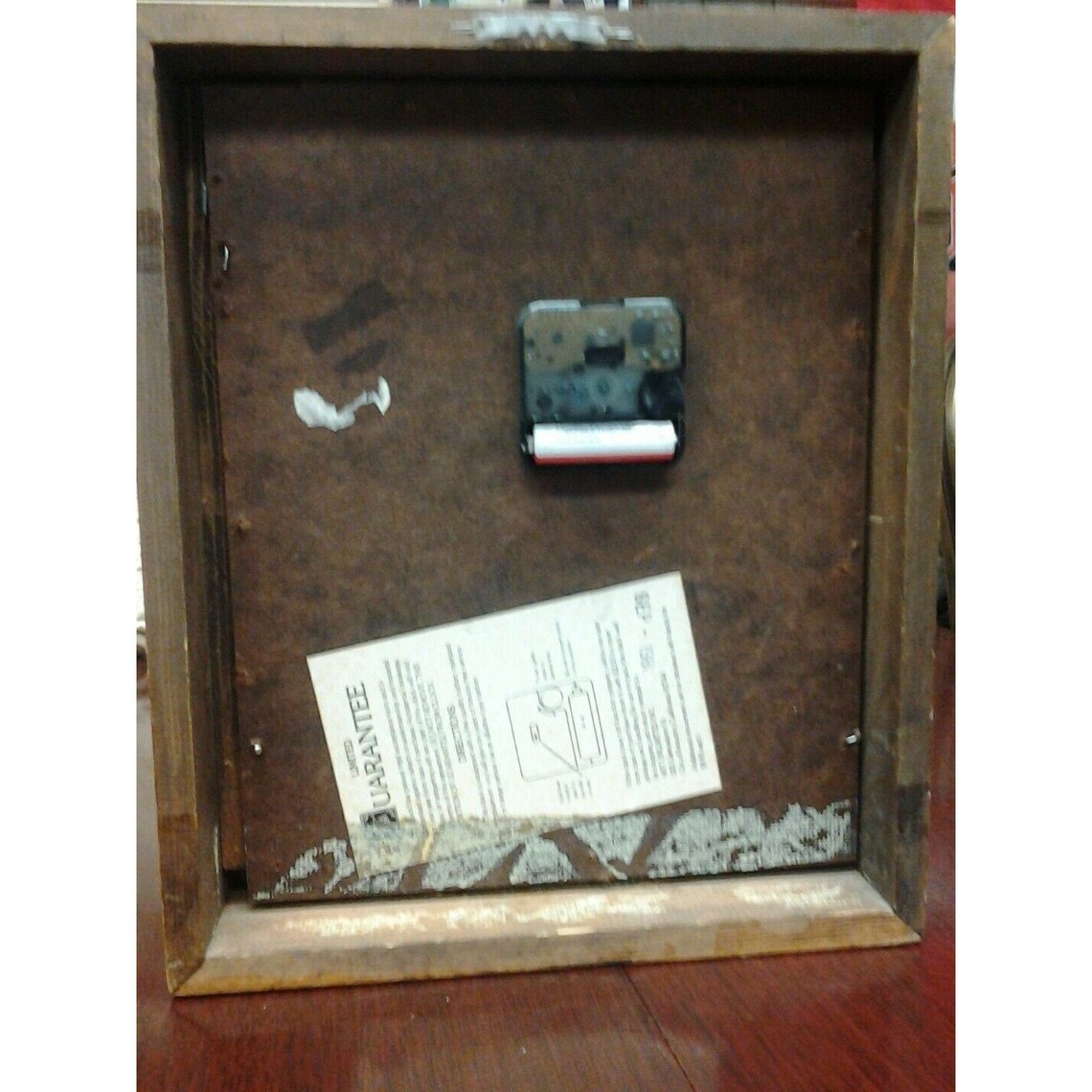 Vintage Art Unlimited Shadow Box Clock With Dried Flowers Etsy