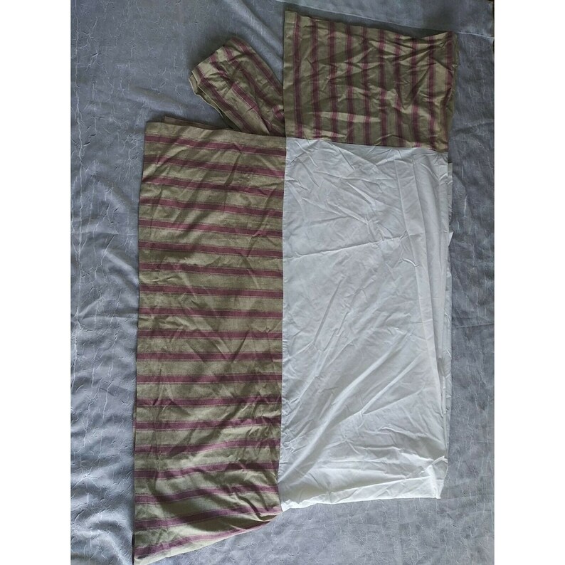 RARE Pottery Barn Twin Comforter Set Heavy Cotton Pillow Shams Skirt