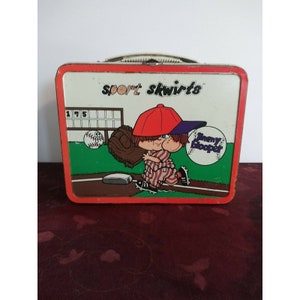Vintage Sport Skwirts Metal Lunchbox Jimmy Blooper Frankie Fumble 1972