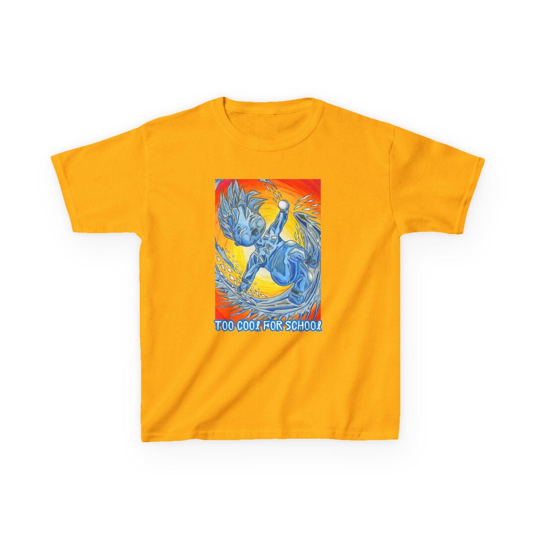 Superhero Kids T-shirt, Baby Iceman , X-men Tee for Kids, Colorful ...