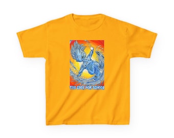 Superhero Kids T-shirt, Baby Iceman , X-Men Tee for kids,  Colorful Comic Book Shirt, Too Cool for School, Children's Graphic T,