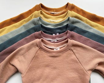 kid's organic cotton sweatshirt - handmade