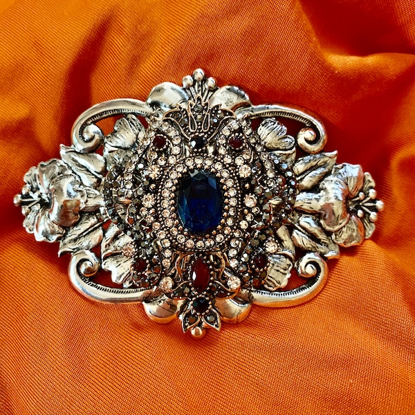 Sapphire Hair Piece Etsy