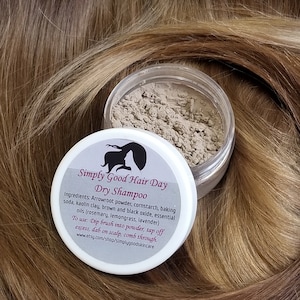 Champú seco Simply Good Hair Day: absorbe la grasa, aporta volumen, totalmente natural, 59 ml