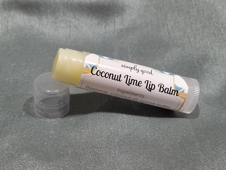 Natural Lip Balm With Beeswax Coconut Oil Cocoa Butter Etsy UK