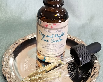 Day and Night Face Serum- Natural moisturizer with argan, grapeseed and essential oils