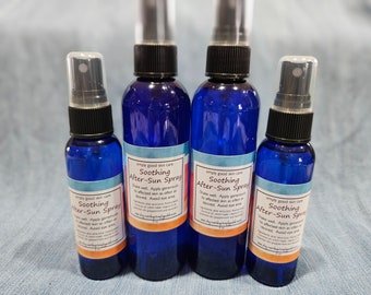 Soothing After-Sun Spray: Natural Sunburn Relief with Aloe & Coconut Oil