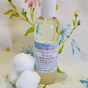 Clean Face: Waterproof Makeup Remover gentle, natural, safe for contact wearers, encourages lash growth image 2