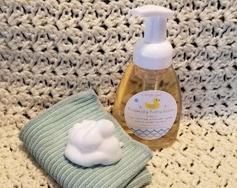 Foaming Baby Wash- mild and gentle for sensitive skin- 8oz