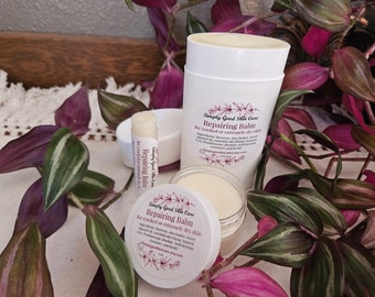 Repairing Balm, for cracked or extremely dry skin: Beeswax, Shea, Essential Oils