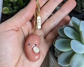 Polymer Clay Charm Keychain Creepy Cute Weird Creatures/ Toothy Pocket Pal- Molar/Premolar