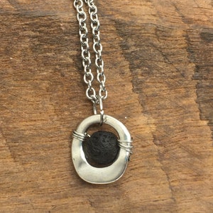 Earthtones Lava Stone Diffuser Necklace, Aromatherapy Natural Necklace,  Essential Oil Necklace, Lava Stone Necklace, Aromatherapy Jewelry