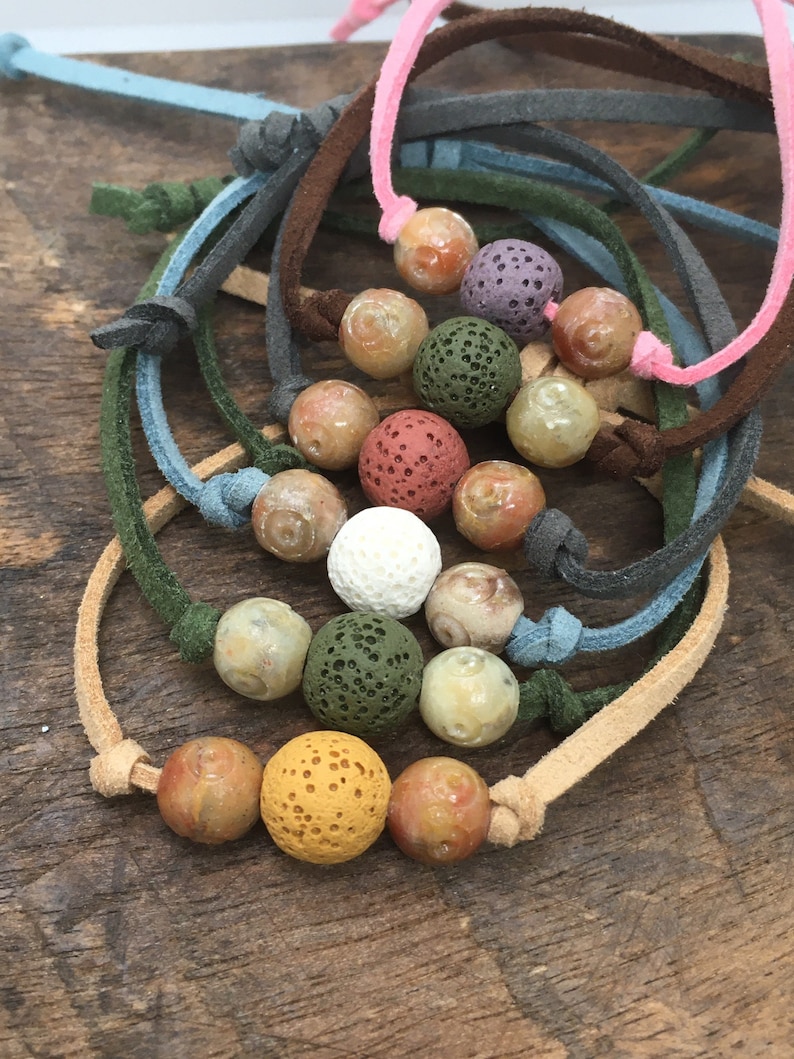 Diffuser Suede Bracelet Essential Oil Bracelet Aromatherapy Etsy Canada