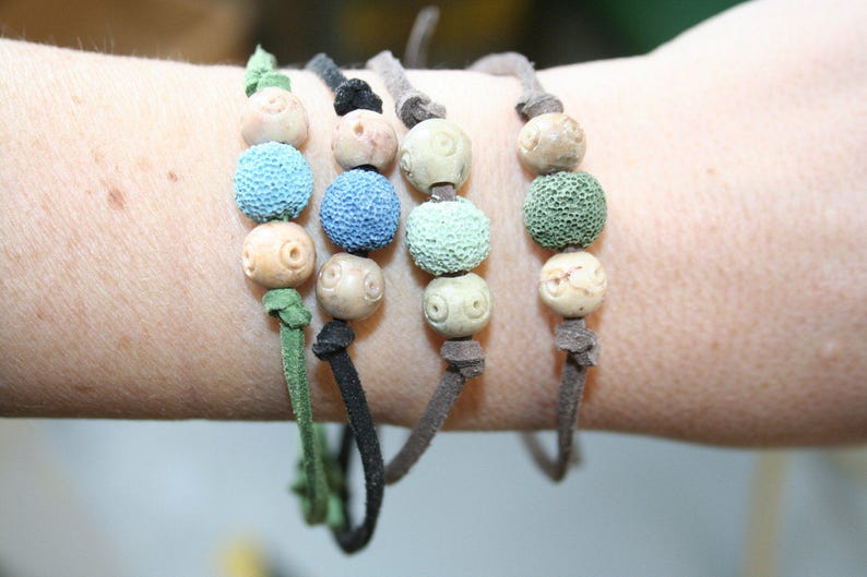 Diffuser Suede Bracelet Essential Oil Bracelet Aromatherapy Etsy Canada