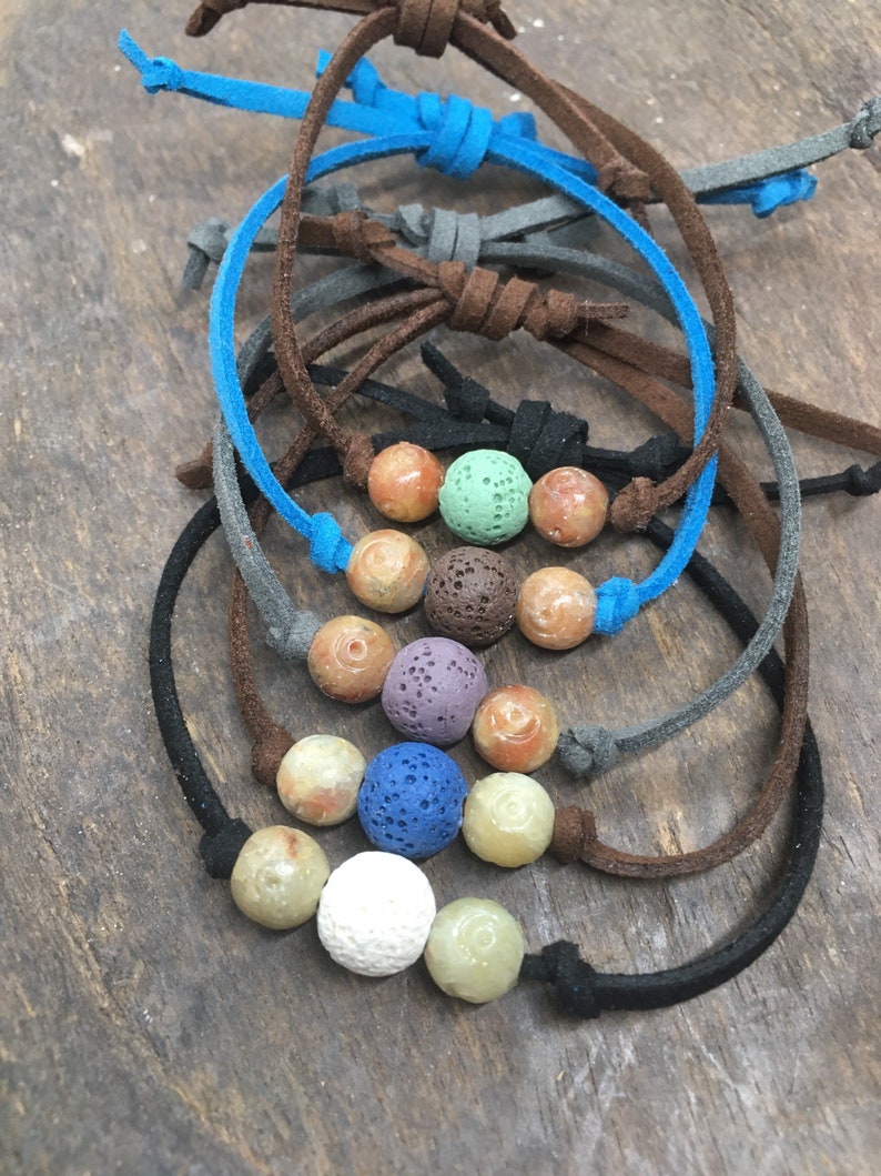 Diffuser Suede Bracelet Essential Oil Bracelet Aromatherapy Etsy Canada