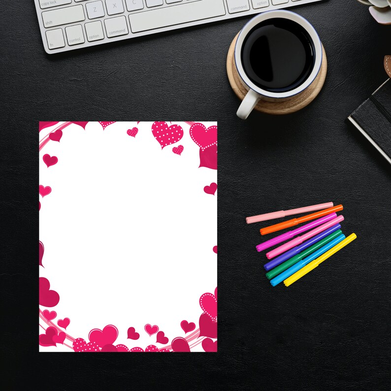 Love Printable, Love Letter Paper, Stationery and Journal Paper, Lined
