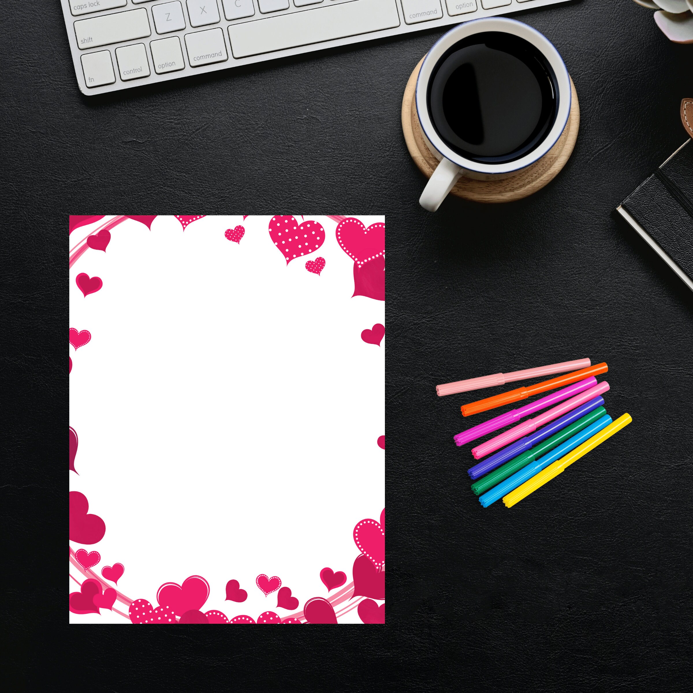 Love Printable, Love Letter Paper, Stationery and Journal Paper, Lined ...