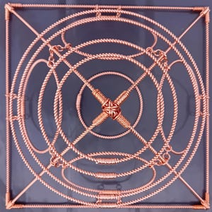 Giza Head Copper Pyramid With 4 Lost & 5 (+ 3 as gift) Different Removable Tensor Ring Cubits, Amplify Energy, Meditation Accessories