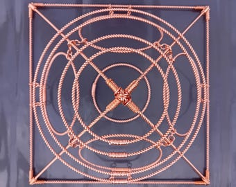 Giza Head Copper Pyramid – ElectroCulture Sculpture, Sacred Geometry Decor, Meditation & Garden Display, Crystal Display, Yoga
