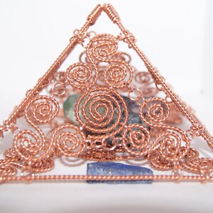 Upgraded New Giza Style Copper Pyramid With Infinity Twisted Wires, 19 ...